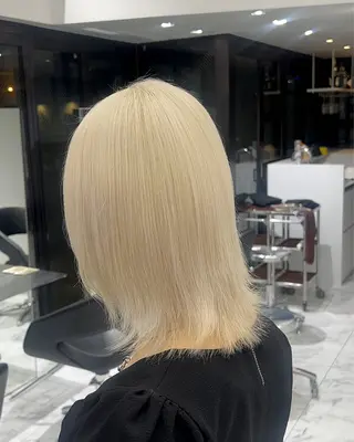 ミディアム カラー ヘアアレンジ メンズ ハイトーン特化 ♡shoka♡のヘアスタイル