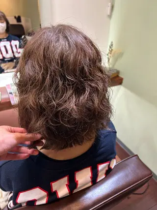 パーマ mao"お洒落ヘア" 大人可愛いピンクヘアのヘアスタイル