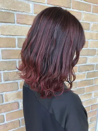 ミディアム カラー ヘアアレンジ ❣️倉敷❣️美髪 カラー能登一成のヘアスタイル