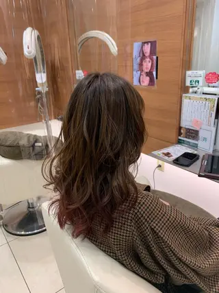 セミロング カラー 頭浸浴×似合わせ HolyGrailのヘアスタイル