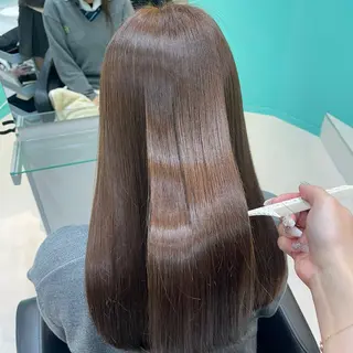 セミロング mana/髪質改善/ ヘアセット/パーマのヘアスタイル