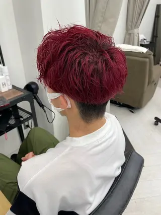 ショート カラー メンズ 暖色/艶髪/ 透明感カラー/なおとのヘアスタイル