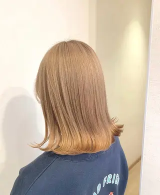 ミディアム カラー しながわ はるかのヘアスタイル