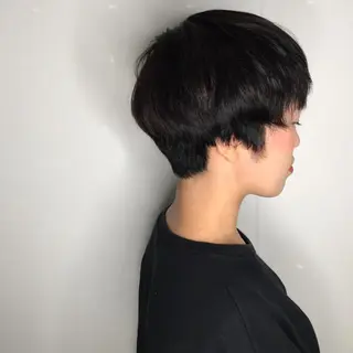 ショート カラー AMI ウルフパーマ/メンズのヘアスタイル