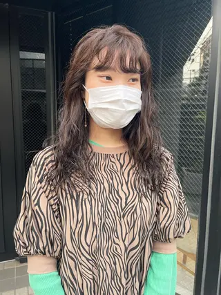 パーマ ラベンダー/レイヤー スタイル🤎mamiのヘアスタイル