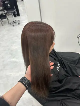 カラー 透ける透明感カラー 🤍anju🎀のヘアスタイル