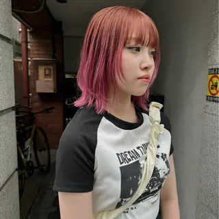 ミディアム カラー ヘアアレンジ 🌐サトウ リョウ🌐のヘアスタイル