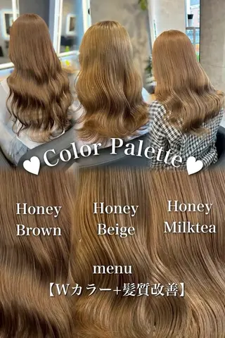 ロング カラー ヘアアレンジ ダメージレスカラー 🩵HIYO🩵のヘアスタイル