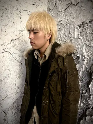 ショート カラー メンズ デザインカラー⭐︎★ 🐆hyoma🐆のヘアスタイル