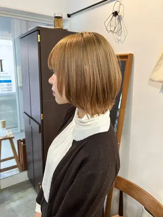 ミディアム ヘアアレンジ 韓国レイヤー/ハイ トーン/優太のヘアスタイル