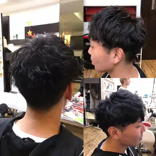 ショート パーマ メンズ 赤羽、髪質改善サロン 吉野リョウスケのヘアスタイル
