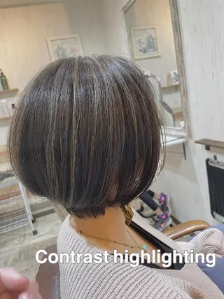 ショート カラー 【垢抜け大人髪】 TIARA西山のヘアスタイル