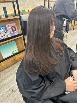 ロング カラー 広島/わかな/ヘア セット/オリーブのヘアスタイル