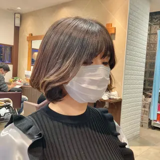 ミディアム ヘアアレンジ カットが上手い 💇♂🌸サク🌸のヘアスタイル