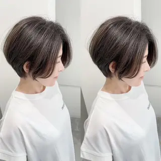ショート ヘアテラス エムナラテンのヘアスタイル