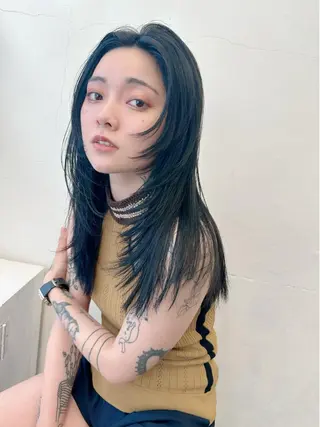 ロング カラー レイヤーカット/艶髪 ✨💭KIRARIのヘアスタイル