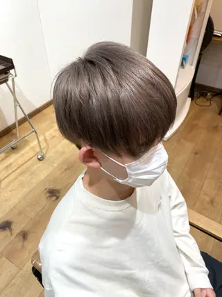 ショート カラー メンズ 暖色系カラー まおのヘアスタイル