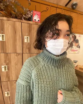 ショート パーマ パーマ指名No1 /namiのヘアスタイル