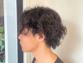 パーマ メンズ 森山 陽菜のヘアスタイル