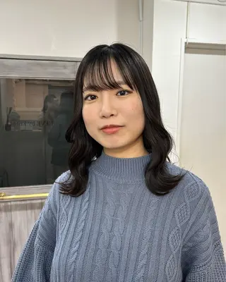 ミディアム 寺川留以 /カットモデル募集中のヘアスタイル