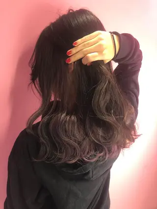 ミディアム カラー _WHITE高槻所属・_WHITE高槻店 yusukeのヘアスタイル