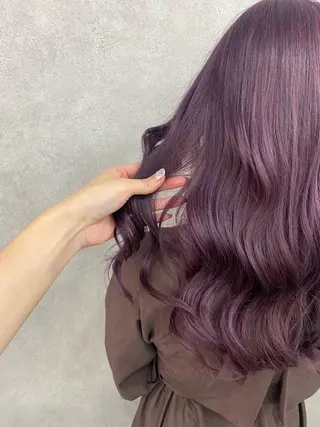 セミロング 🩶西 雪乃/透明感 くすみカラー🫧のヘアスタイル