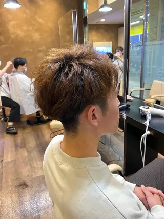 パーマ メンズ STYLE エキシティ店所属・【似合わせパーマ】 STYLE 杉原　魁のヘアスタイル