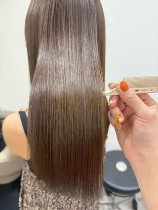 ロング 韓国風パーマ/ヘア セット/店長みづきのヘアスタイル