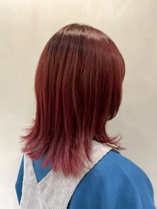 ミディアム カラー lmu by if所属・程塚 七海のヘアスタイル