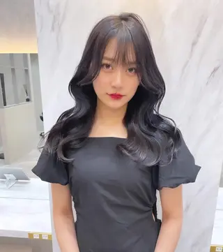 カラー rina／ベージュ ワンホン/韓国ヘアのヘアスタイル