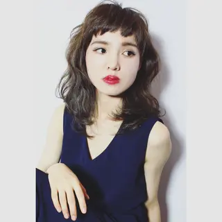 ミディアム 永田 崇のヘアスタイル