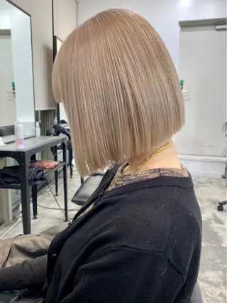 ショート カラー ヘアアレンジ ハイトーン/美髪矯正 🍃大江拓実のヘアスタイル