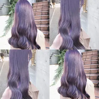 ロング カラー ヘアアレンジ メンズ キッズ 💟Chloe原宿店 🩶ハイトーンのヘアスタイル