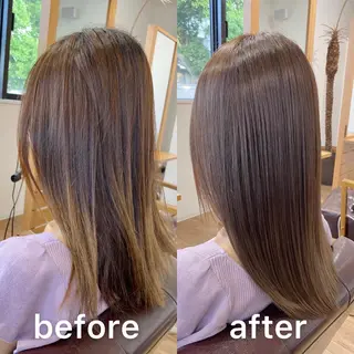 ミディアム カラー KIZU 髪質改善 オカルト怪談のヘアスタイル