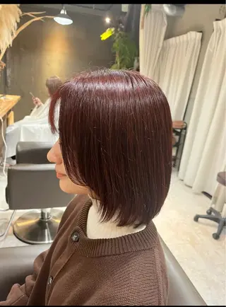 ショート カラー 阿部 翔一郎/暖色系カラーのヘアスタイル