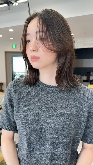 ミディアム 期間限定 カット　りょうのヘアスタイル