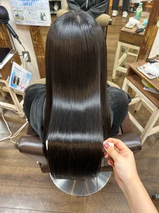 ロング カラー 徳 永のヘアスタイル