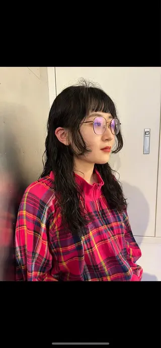 ロング パーマ ボブパーマ/パーマ ウルフパーマのヘアスタイル