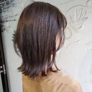ミディアム カラー フリーランス所属・韓国ヘア レイヤー くびれヘアMATSUのヘアスタイル