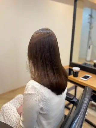 セミロング カラー m sakiのヘアスタイル