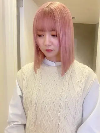 ミディアム カラー ハイトーン/ブリーチ 🎀/𝑵𝒐𝒆のヘアスタイル