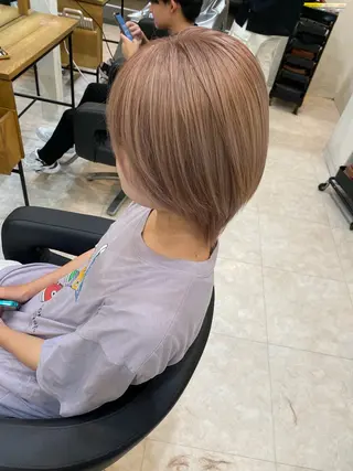 ミディアム カラー ヘアアレンジ ブリーチ/髪質改善/ メンズ/ KOKIのヘアスタイル