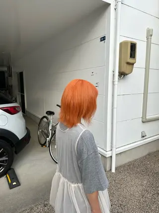 ミディアム 🧸ミルクティー /ブリーチ🫧あずみのヘアスタイル