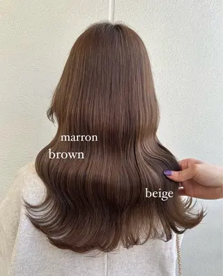 ロング カラー 《暖色/韓国hair 》🇰🇷桑原ユキネのヘアスタイル