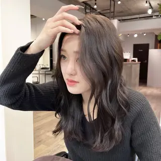 ロング カラー JIN/暖色カラー /髪質改善/艶髪のヘアスタイル