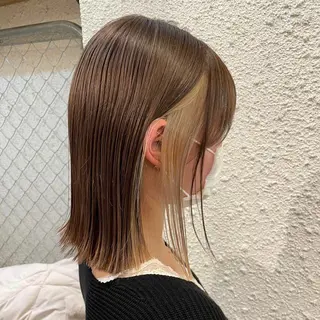 ミディアム カラー ヘアアレンジ 押切 響 のヘアスタイル