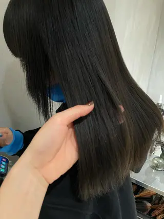 セミロング カラー LEAPS adore都島店所属・みゆう 都島/透明感のヘアスタイル