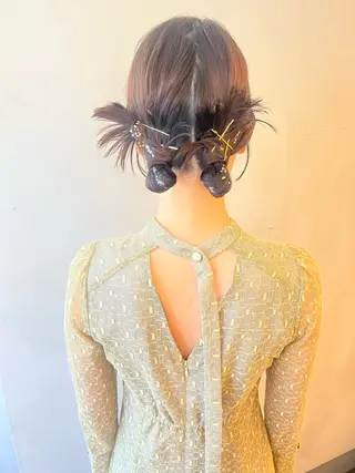 ミディアム ヘアアレンジ ⭐️ アユミ⭐️のヘアスタイル