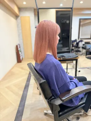 ミディアム カラー m sakiのヘアスタイル