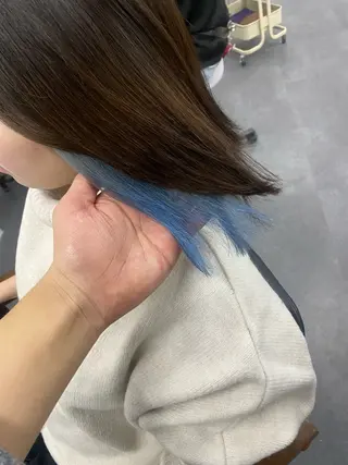 カラー Seleneコウキ ブリーチ/ハイトーンのヘアスタイル